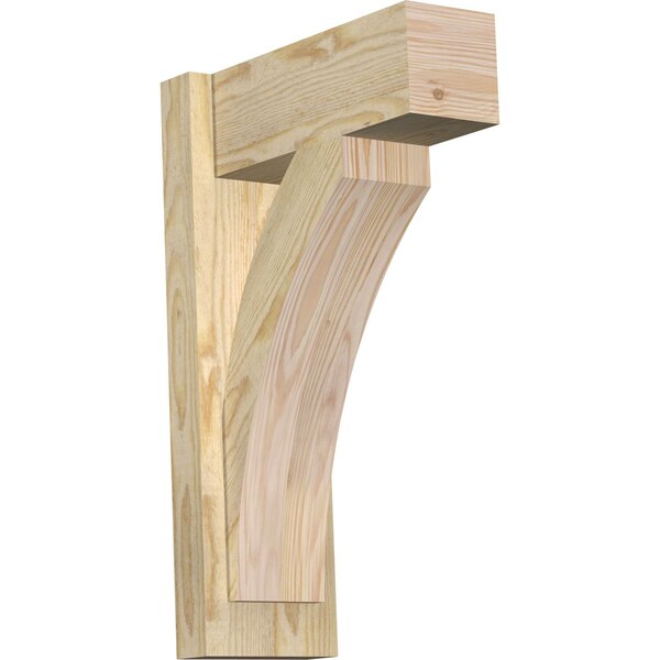 Ekena Millwork Thorton Block Rough Sawn Outlooker, Douglas Fir, 6"W x 14"D x 22"H OUT06X14X22THR05RDF - main